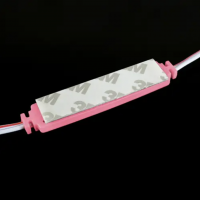 LED модуль BRT XG194 5630-3 led W 1,5Вт PINK 12В IP65 Рожевий з лінзою полусфера